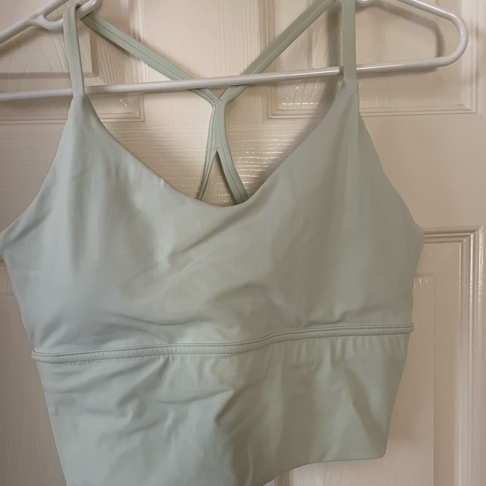 Amazon pastel green workout top. Never worn.